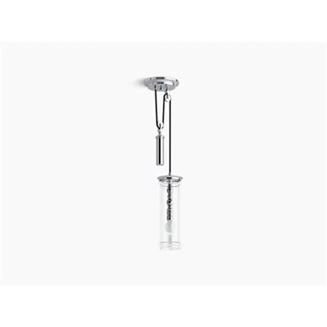 K-23340-PE01 Damask® One-light adjustable pendant