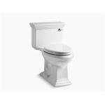 k-3813-ra memoirs® stately comfort height® one-piece compact elongated 1.28 gpf chair height toilet with right-hand trip lever, and quiet-close™ seat