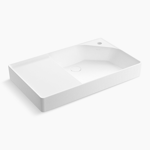 spacity™ 30" fireclay vanity top with integrated square sink