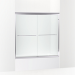 fluence® 58" h sliding bath door with 1/4"-thick glass