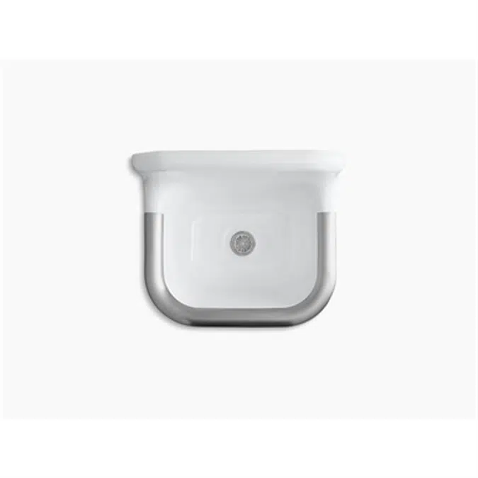 K-6719 Bannon™ 24" x 20-1/4" wall-mount or P-trap mount service sink with rim guard and blank back