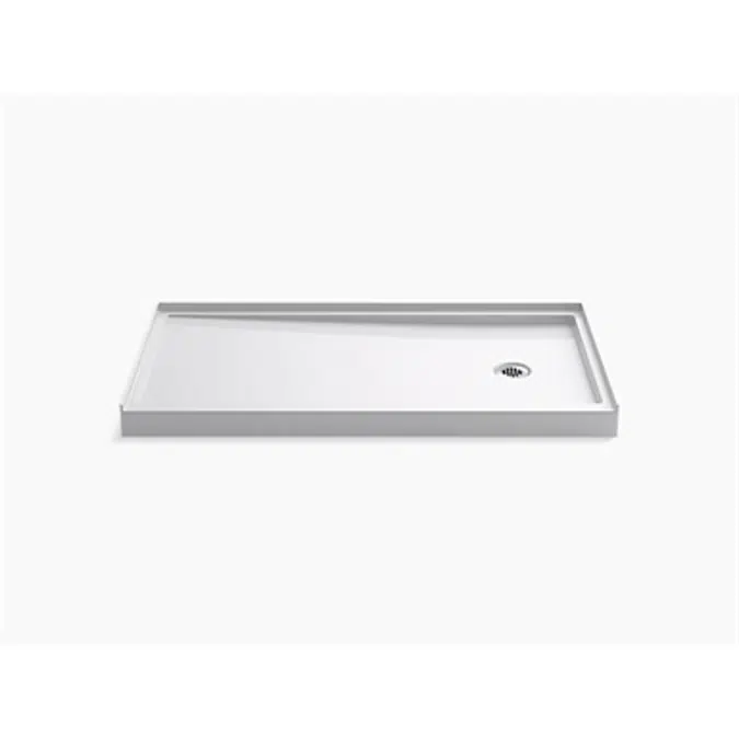 K-8458 Rely® 60" x 32" single-threshold shower base with right-hand drain