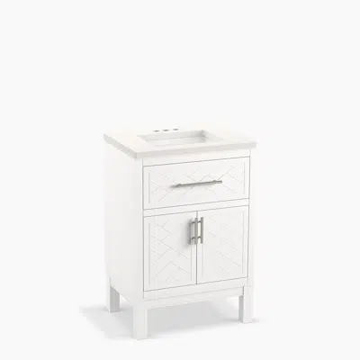 Image for Accra™ 24" bathroom vanity cabinet with sink and quartz top