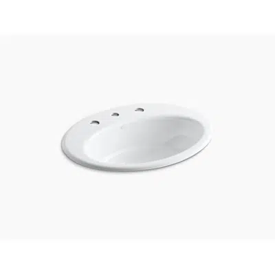 Immagine per K-2907-8 Thoreau® Drop-in bathroom sink with 8" widespread faucet holes