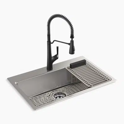 Image for Pro-Function™ 33" top-/undermount single-bowl workstation kitchen sink kit