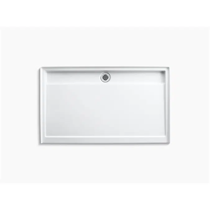 K-9928 Groove® 60" x 36" single threshold rear center drain shower base