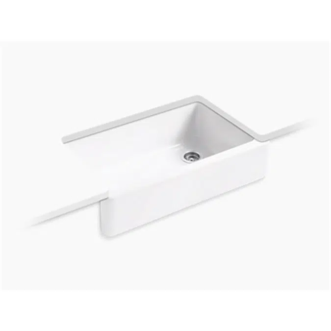 K-RH6489 Whitehaven® Undermount single-bowl farmhouse kitchen sink with tall apron