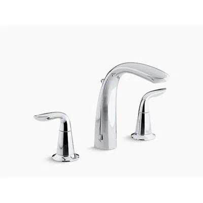 afbeelding voor K-T5324-4 Refinia® Bath faucet trim with high-arch diverter spout and lever handles, valve not included