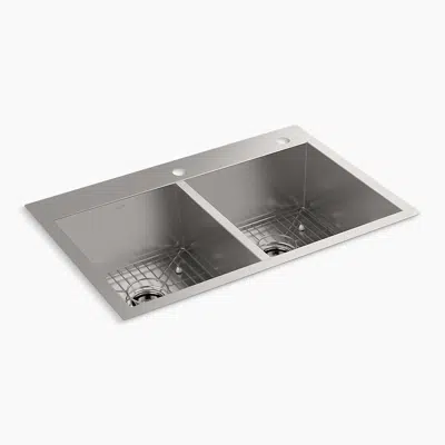 Image for Decree® 33" top-/undermount double-bowl kitchen sink