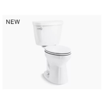 k-31658 cimarron® comfort height® the complete solution® two-piece elongated 1.28 gpf toilet