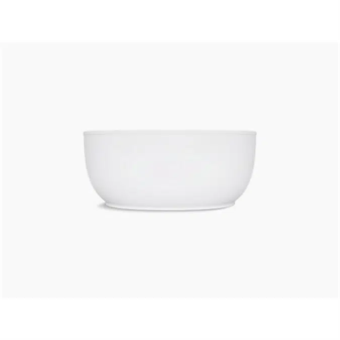 K-24002 Sunstruck® 60" x 34" oval freestanding bath with fluted shroud and center drain