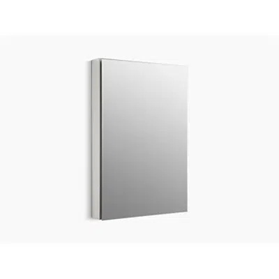 Image for K-2943-PG Catalan® 24-1/8" W x 36-1/8" H aluminum single-door medicine cabinet with 170 degree hinge