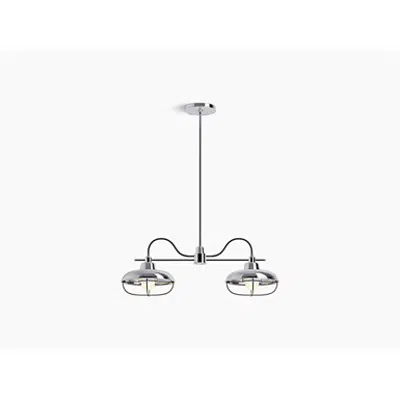 Image for K-23660-CH02 Modern Farm Two-light linear chandelier