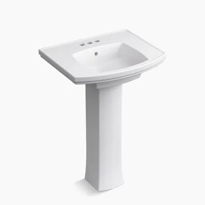 Kelston® 23-3/4" rectangular pedestal bathroom sink图像