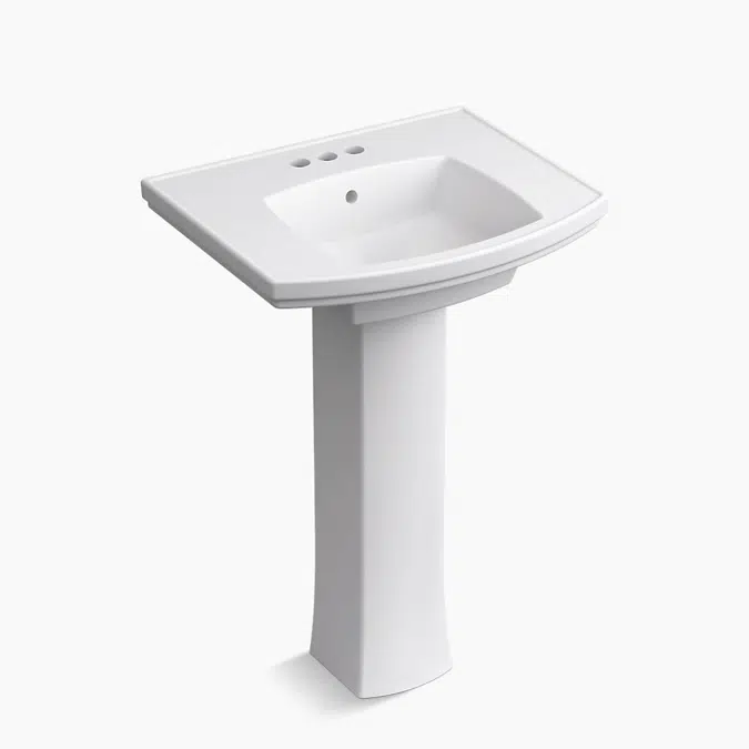 Kelston® 23-3/4" rectangular pedestal bathroom sink