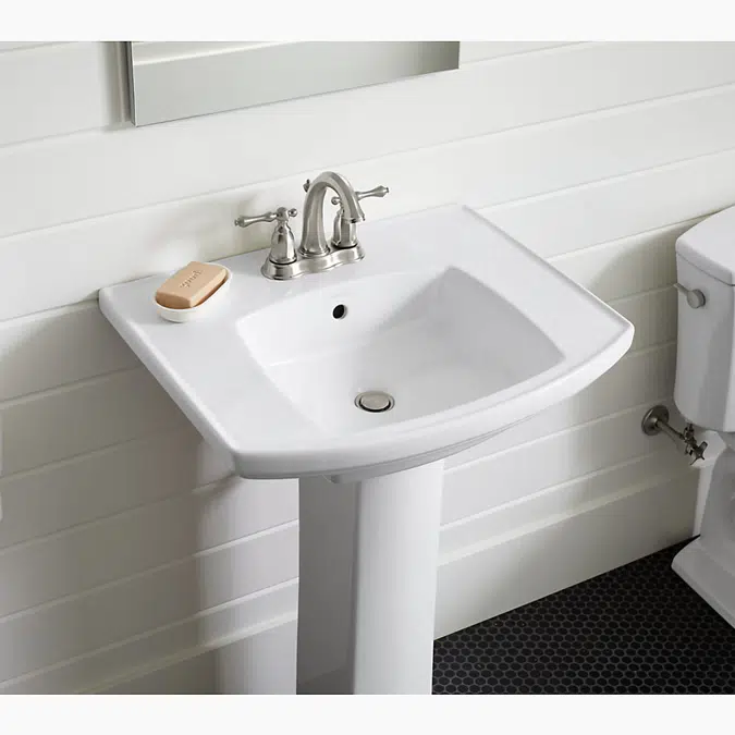 Kelston® 23-3/4" rectangular pedestal bathroom sink