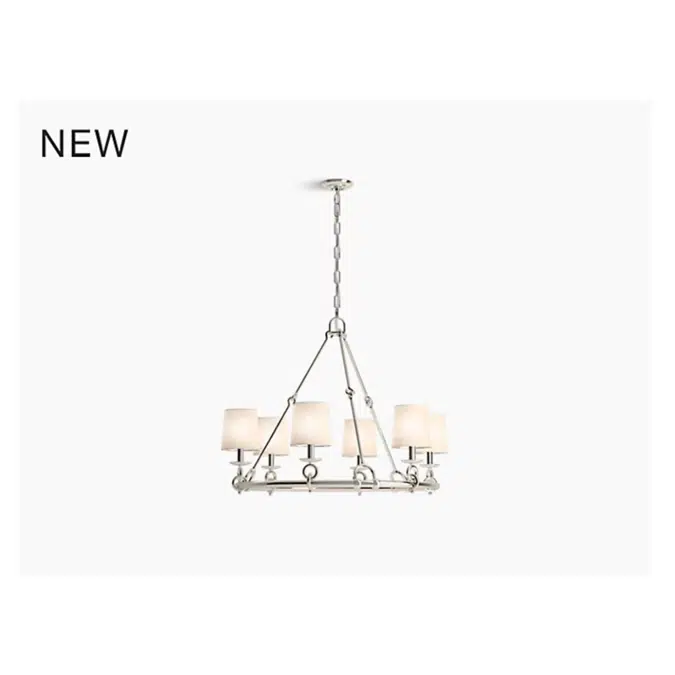 K-27749-CH06 Terret™ 36" Six-light chandelier