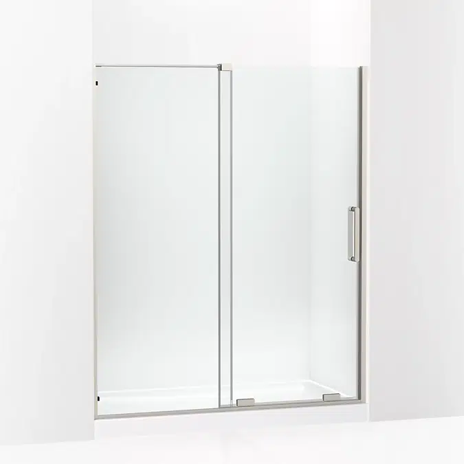 Echelon® Sliding shower door, 71-3/4" H x 55-3/4 - 59-3/4" W, with 5/16" thick Crystal Clear glass