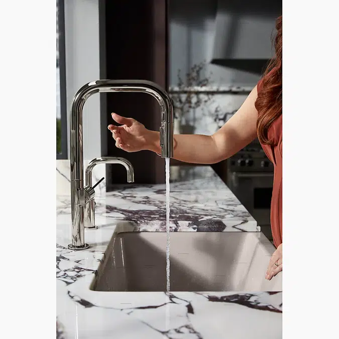 Components® Touchless pull-down kitchen sink faucet with two-function sprayhead