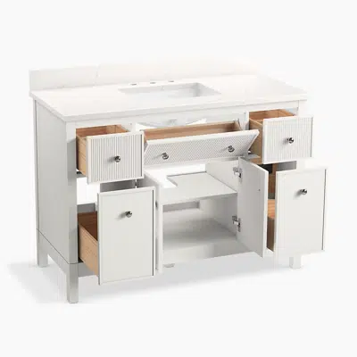 billede til Malin™ by Studio McGee 48" bathroom vanity cabinet with sink and quartz top