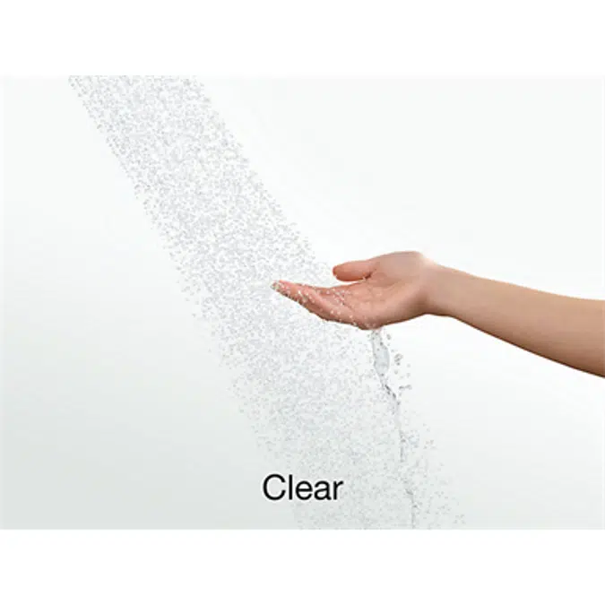 K-706012-L Levity® Sliding shower door, 74" H x 56-5/8 - 59-5/8" W, with 3/8" thick Crystal Clear glass