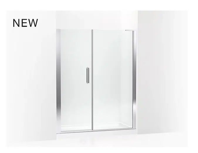 BIM 객체 무료로 다운로드하세요! K7076278L Cursiva™ Pivot shower door, 715/8" H