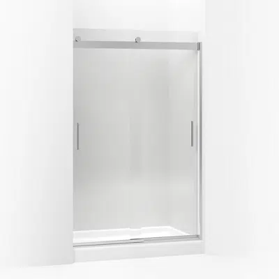 Image for Levity® Sliding shower door, 74" H x 43-5/8 - 47-5/8" W, with 1/4" thick Crystal Clear glass