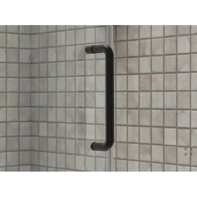 Elate™  Sliding shower door, 70-1/2" H x 44-1/4 - 47-5/8" W, with 1/4" thick Crystal Clear glass