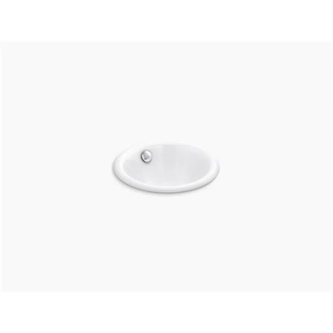 K-20211 Iron Plains® Round Drop-in/undermount bathroom sink