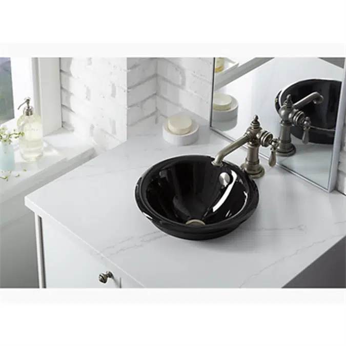 K-20211 Iron Plains® Round Drop-in/undermount bathroom sink