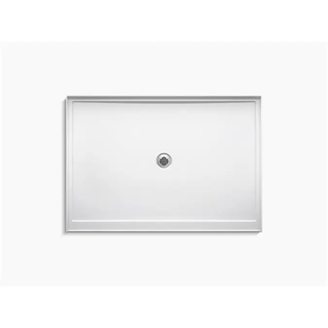 K-8659 Rely® 60" x 42" single-threshold shower base with center drain