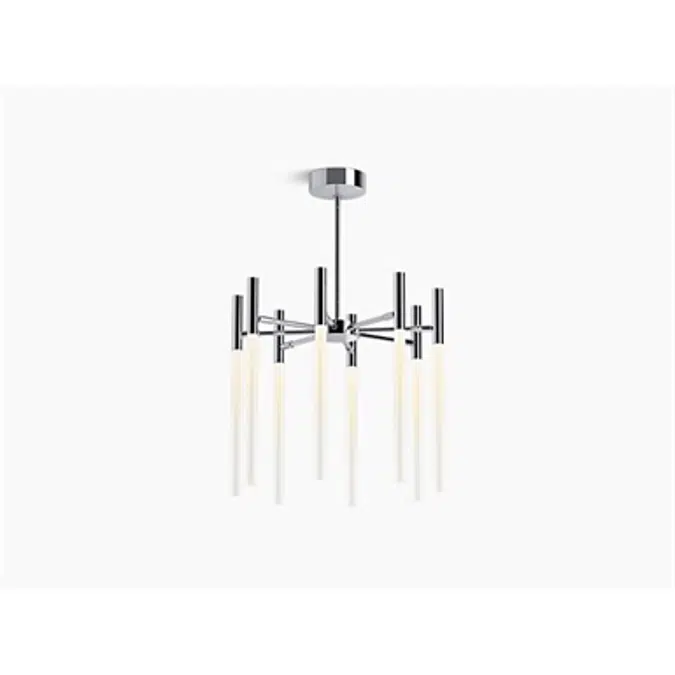 K-23459-CHLED Components® Eight-light LED chandelier