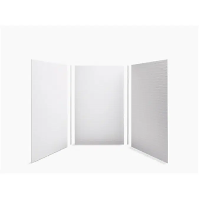 K-99660-T01 Choreograph® 60" x 60" x 96" shower wall kit, Brick texture