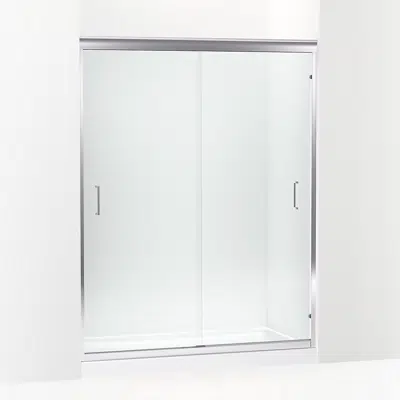 Obrázek pro Fluence® 49" - 52" W x 75-23/32" H sliding shower door with 1/4" thick Crystal Clear glass