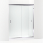 fluence® 49" - 52" w x 75-23/32" h sliding shower door with 1/4" thick crystal clear glass