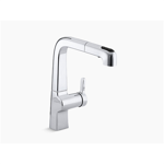 k-6331 evoke® single-hole kitchen sink faucet with 9" pull-out spout