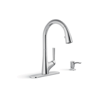 elmbrook™ pull-down kitchen faucet with soap/lotion dispenser