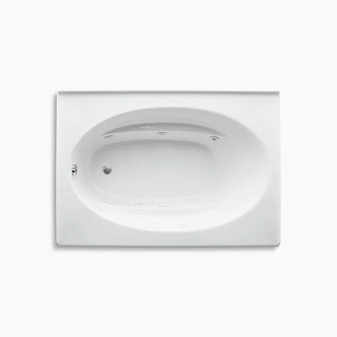 Windward® 60" x 42" alcove whirlpool with integral apron and left-hand drain