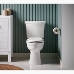 kelston® two-piece elongated 1.28 gpf toilet with continuousclean st technology