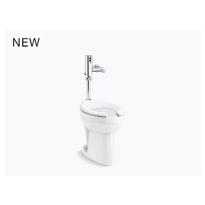 Highcliff™ Ultra  Antimicrobial toilet with Mach® Tripoint® touchless 1.28 gpf HES-powered flushometer