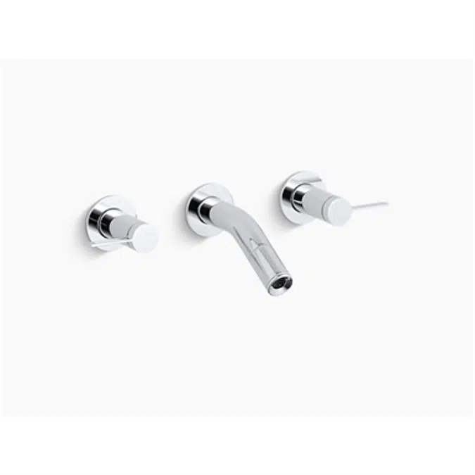 K-T945-4 Stillness® Laminar widespread wall-mount bathroom sink faucet trim with lever handles