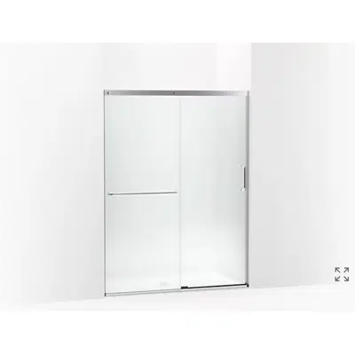 Зображення для Elate™ Sliding shower door, 70-1/2" H x 50-1/4 - 53-5/8" W, with 1/4" thick Frosted glass