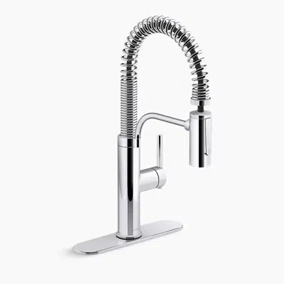 Imagem para Provo™ Semi-professional pull-down kitchen sink faucet with two function sprayhead}