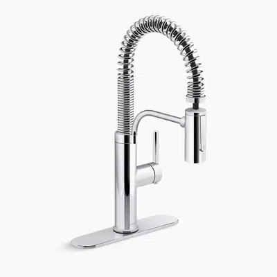 Provo™ Semi-professional pull-down kitchen sink faucet with two function sprayhead için görüntü