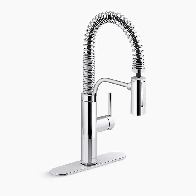 Provo™ Semi-professional pull-down kitchen sink faucet with two function sprayhead