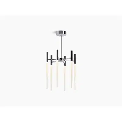 K-23460-CHLED Components® Six-light LED chandelier için görüntü