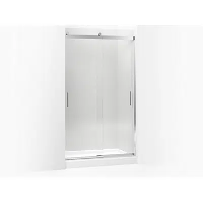 kuva kohteelle K-706011-L Levity® Sliding shower door, 82" H x 44-5/8 - 47-5/8" W, with 3/8" thick Crystal Clear glass