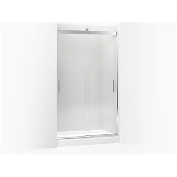 K-706011-L Levity® Sliding shower door, 82" H x 44-5/8 - 47-5/8" W, with 3/8" thick Crystal Clear glass