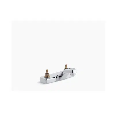 Image for K-7404-KNE Triton® 0.5 gpm centerset commercial bathroom sink base faucet with vandal-resistant aerator, requires handles, drain not included