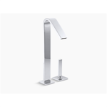 k-14660-4 loure® tall single-handle bathroom sink faucet with lever handle